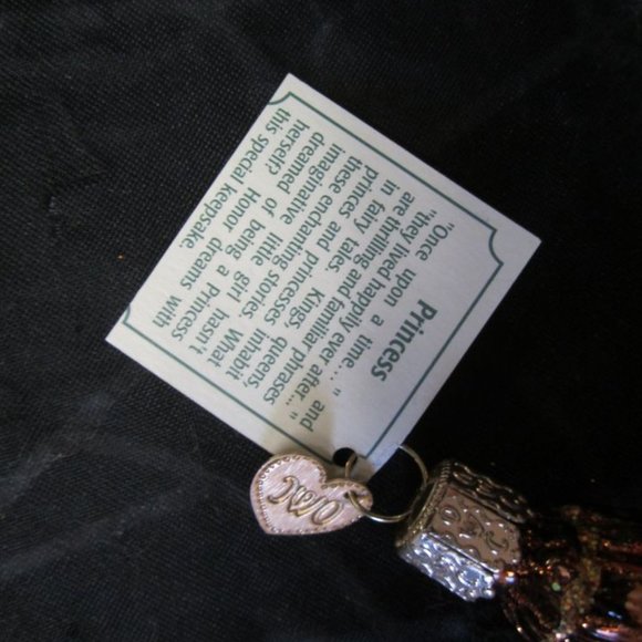 MERCK FAMILY'S OLD WORLD CHRISTMAS PRINCESS GLASS ORNAMENT WITH TAG - Picture 8 of 8